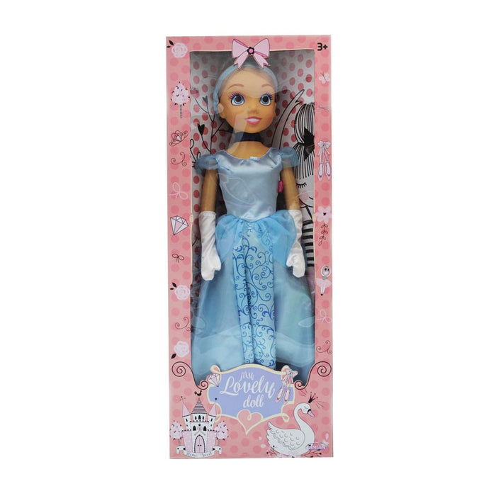 Кукла Bambolina - My lovely doll, със синя рокля, 80 cm