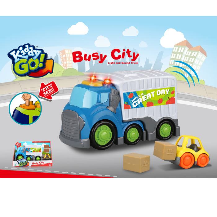 Kiddy Go Карго камион B/O със светлини и звуци 19.5 см.