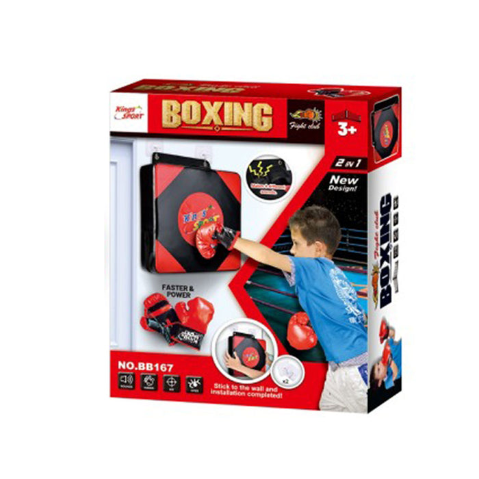King Sport Боксова Мишена с ръкавици и звук