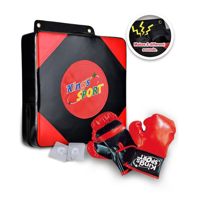 King Sport Боксова Мишена с ръкавици и звук
