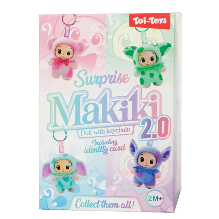 Плюшена играчка за закачане Toi Toys - Makiki, 15 cm, асортимент
