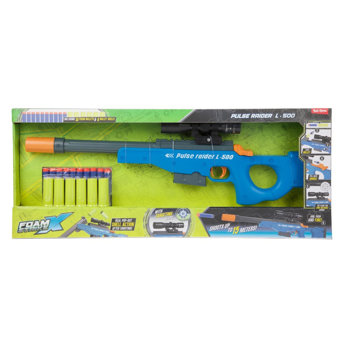 TToys Foam Strike X Бластер Pulse Raider L 500 с Меки Стрели