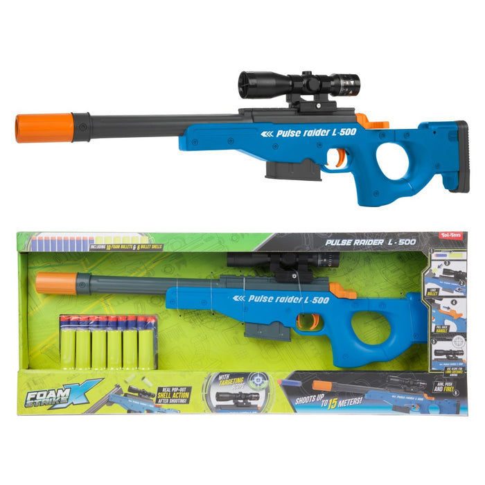 TToys Foam Strike X Бластер Pulse Raider L 500 с Меки Стрели