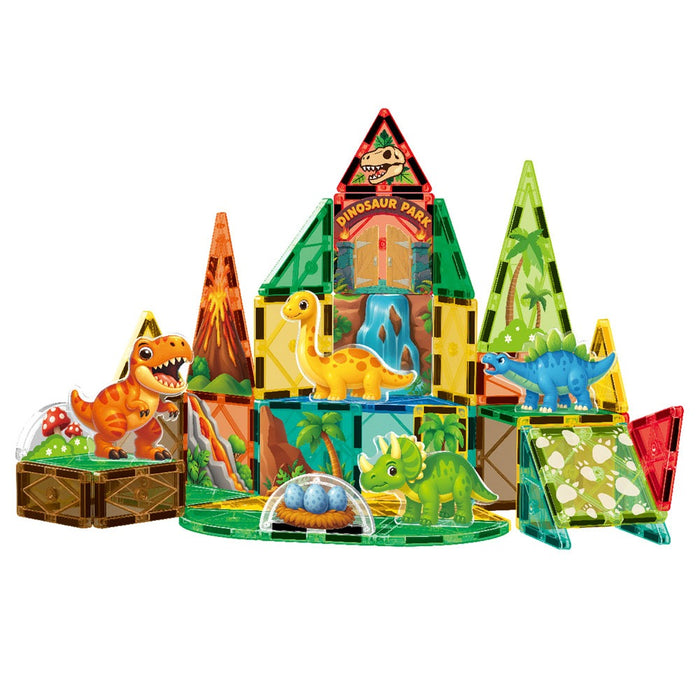 Magnetic Tiles Магнитен Конструктор с Динозаври 53ч.