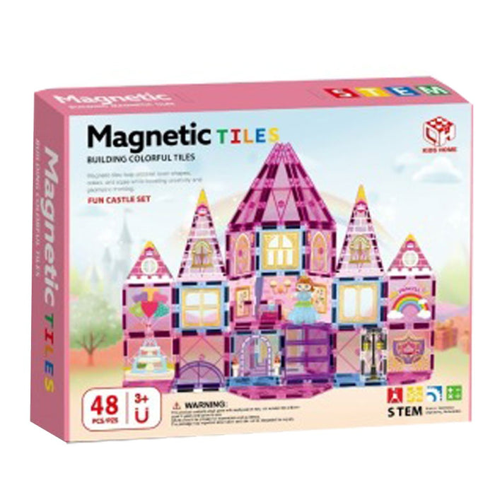 Magnetic Tiles Магнитен Конструктор Замък 48ч.