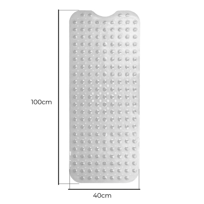 Нехлъзгаща се постелка за душ Exma Прозрачен PVC 100 x 40 cm