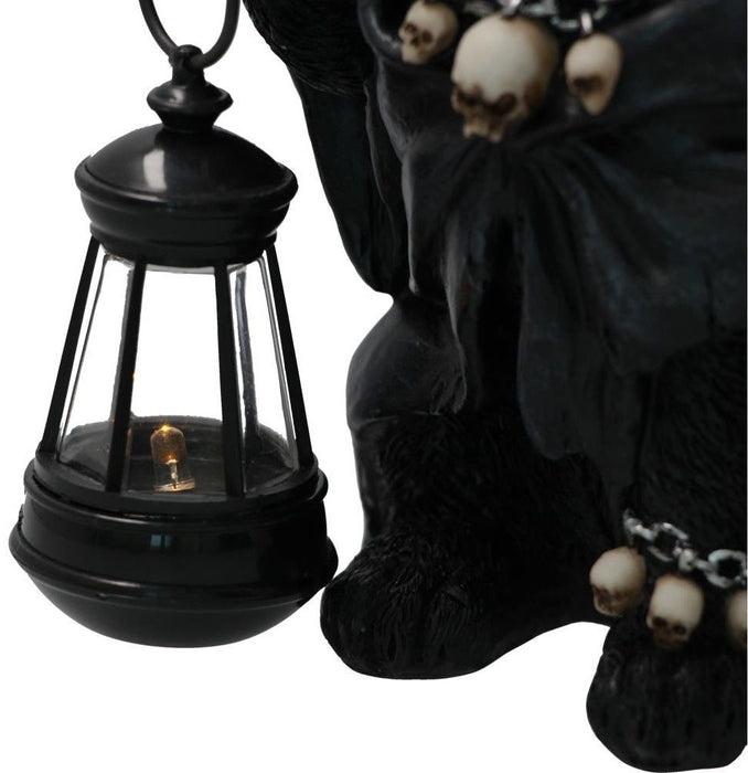 Статуетка Nemesis Now Adult: Gothic - Reaper's Feline Lantern, 18 cm