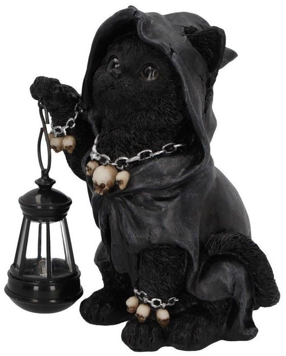 Статуетка Nemesis Now Adult: Gothic - Reaper's Feline Lantern, 18 cm