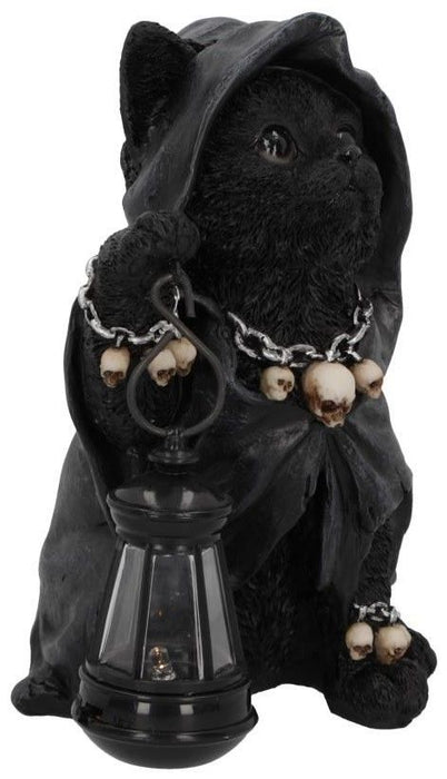 Статуетка Nemesis Now Adult: Gothic - Reaper's Feline Lantern, 18 cm