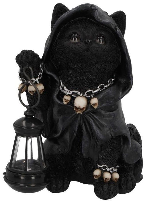 Статуетка Nemesis Now Adult: Gothic - Reaper's Feline Lantern, 18 cm