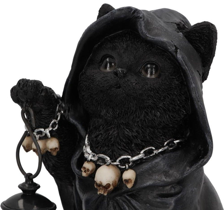Статуетка Nemesis Now Adult: Gothic - Reaper's Feline Lantern, 18 cm