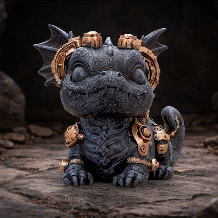Статуетка Nemesis Now Fantasy: Dragons - Gearling (Black), 14.6 cm