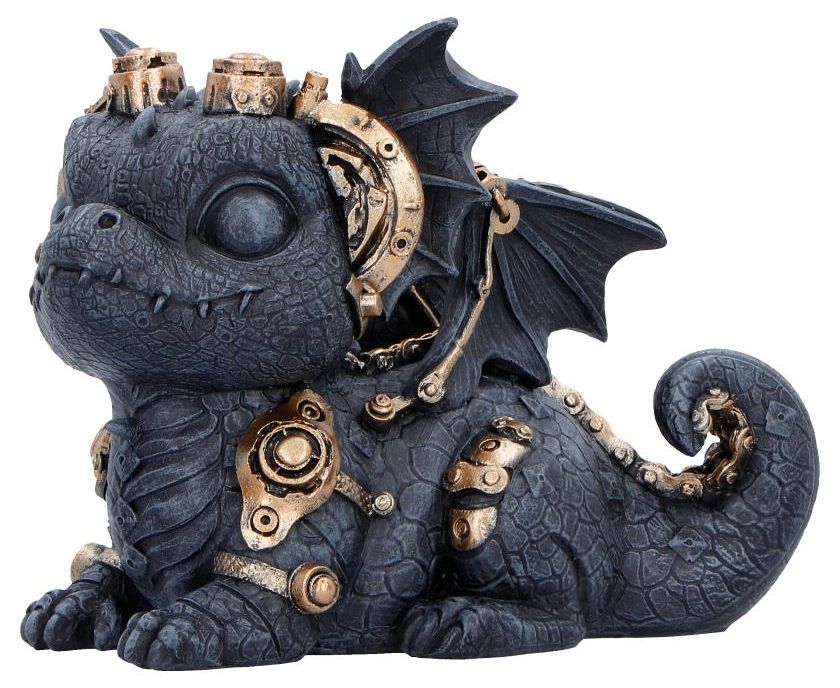 Статуетка Nemesis Now Fantasy: Dragons - Gearling (Black), 14.6 cm