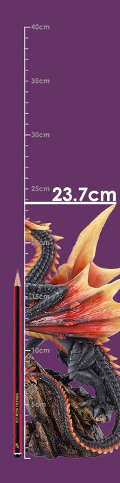 Статуетка Nemesis Now Fantasy: Dragons - Obsidian Inferno, 23.7 cm