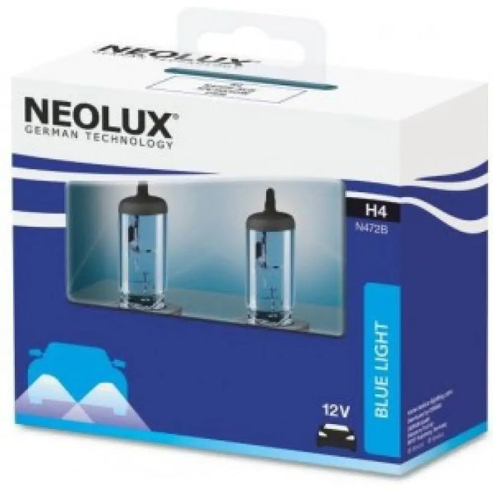NEOLUX H4 4000K 55W 12V DOUBLE SOFT CARTON BOX X2 PCS