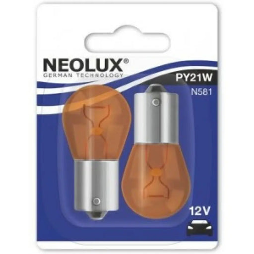 NEOLUX PY21W AMBER 12V BLISTER X2 PCS
