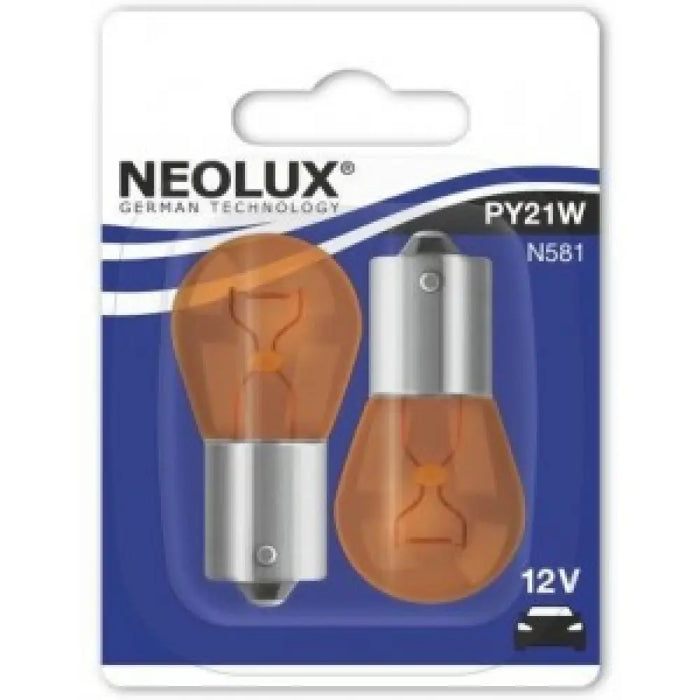NEOLUX PY21W AMBER 12V BLISTER X2 PCS