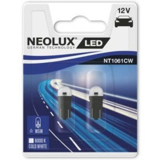 NEOLUX W5W 6000K W 12V BLISTER X2 PCS