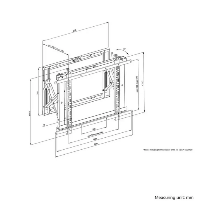 Neomounts Монтирана на стена видеостенна стойка