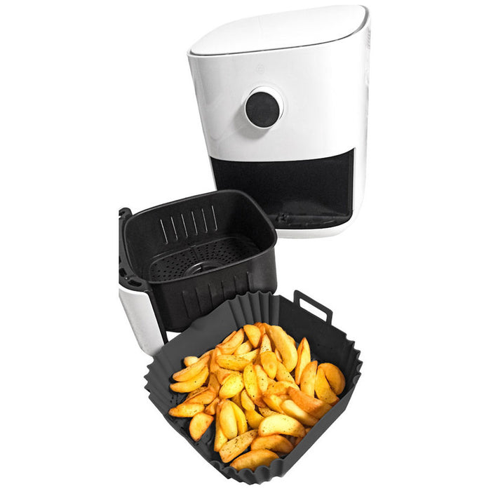 СИЛИКОНОВА КОШНИЦА ЗА AIR FRYER NERTHUS FIH 1201 СИВ