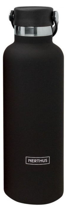 Термобутилка Nerthus - Черна, с дръжка, 750 ml
