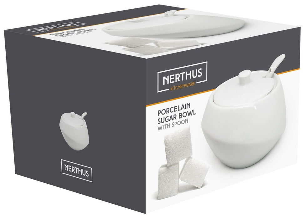 Порцеланова захарница Nerthus - С лъжичка