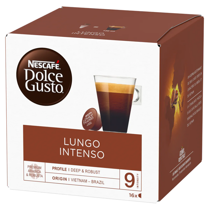 Кафе NESCAFE® Dolce Gusto® LUNGO INTENSO 16 КАПСУЛИ
