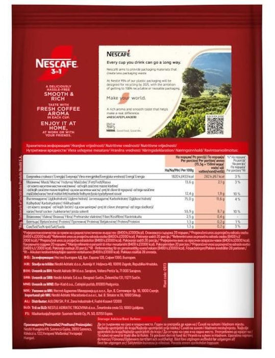 Кафе микс NESCAFE - 3in1 Classic, 20 x 15.5 g
