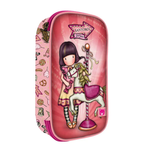 Несесер за моливи Gorjuss Carousel Сьомга (45 Части)
