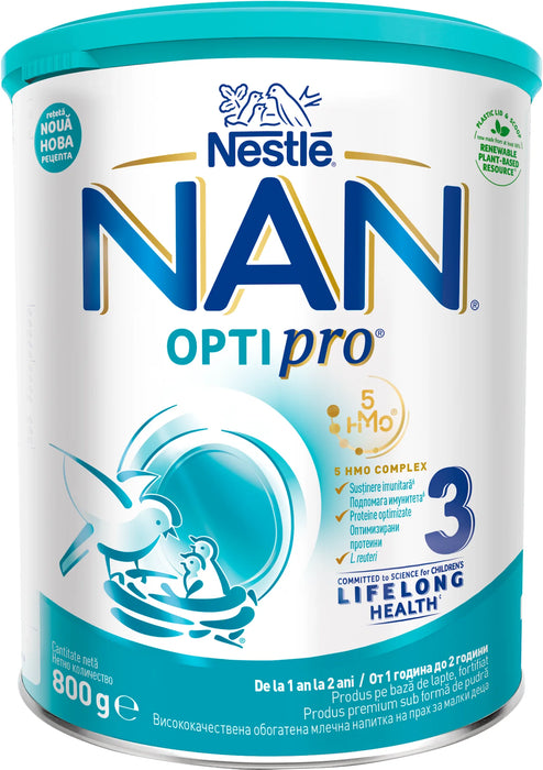 Преходно мляко за кърмачета Optipro 3, 1+г, 800 g