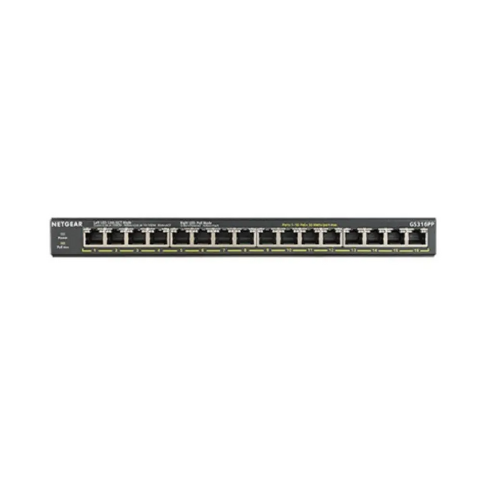 NETGEAR 16 портов GB PoE + неуправляем комутатор 183W