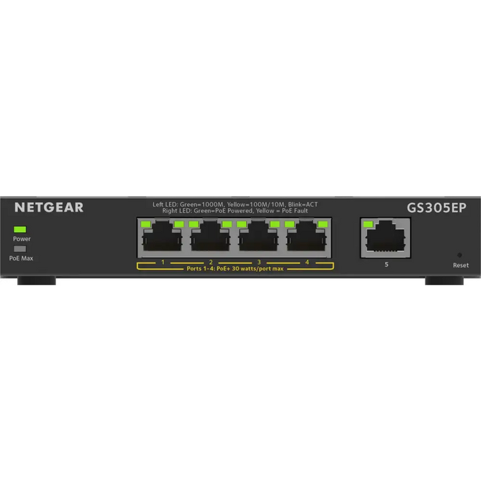 NETGEAR 5PT GE Plus Switch W/POE +