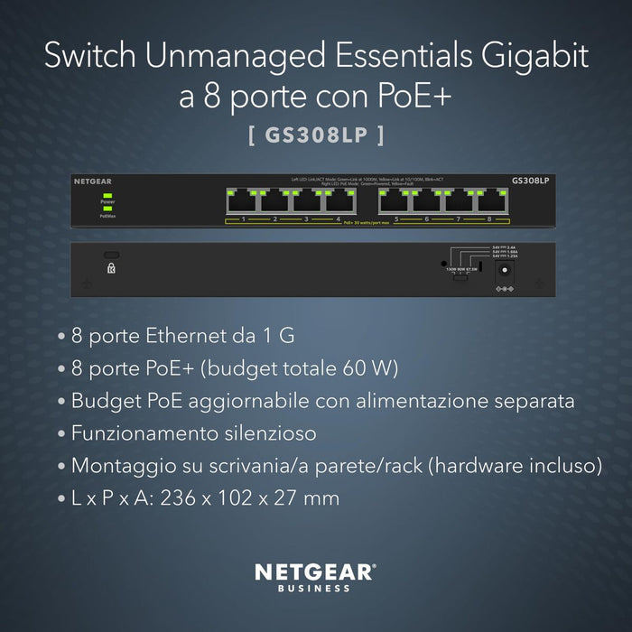 Суич Netgear GS308LP-100EUS