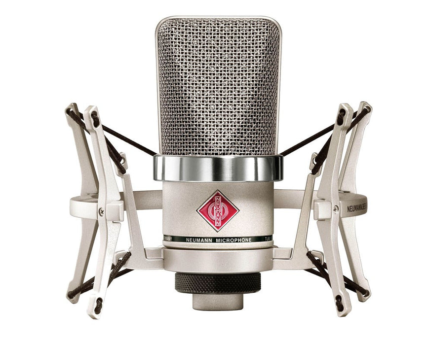 Neumann TLM 102 NI Studio-Set - кондензаторен микрофон с голяма диафрагма и шок-монтировка, никел