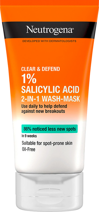 Маска за лице Clear&Defend 2в1, 150 ml