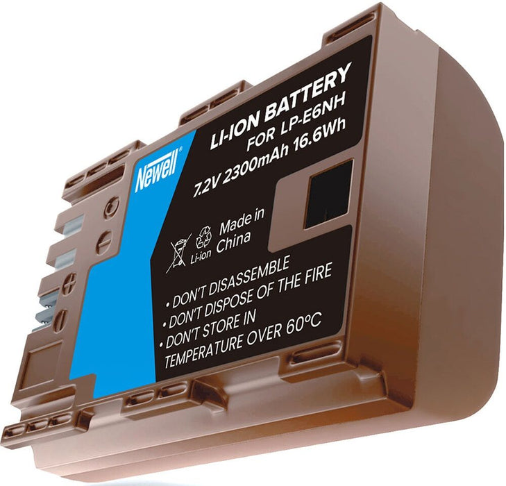 Батерия Newell - LP-E6NH USB-C, заместител на Canon LP-E6NH, кафява