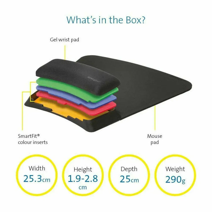 Нехлъзгаща се постелка Kensington SmartFit Черен