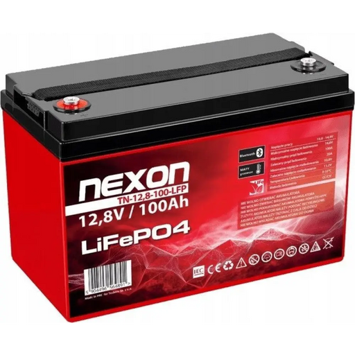 NEXON LIFEPO4 БАТЕРИЯ 100AH 12.8V BLUETOOTH (APP) И