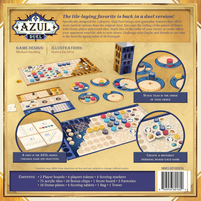 Настолна игра за двама Azul Duel - Абстрактна