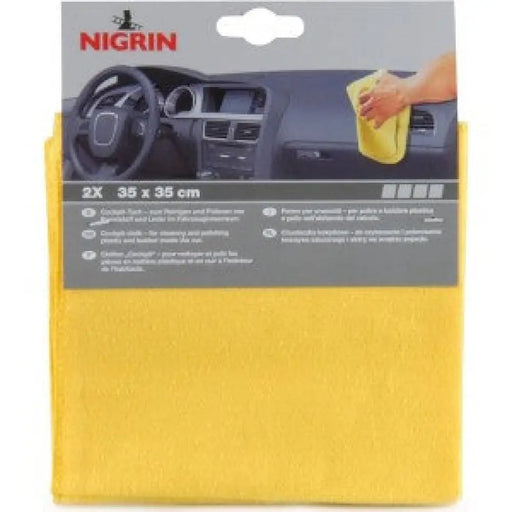 NIGRIN COCKPIT CLOTH 35 X 35 CM Два броя кърпи са почистване