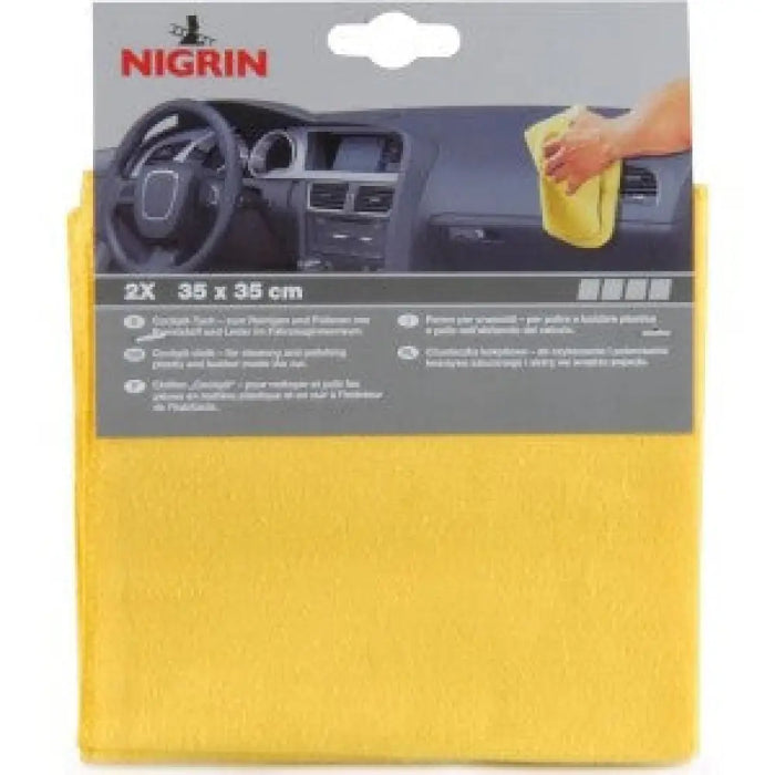 NIGRIN COCKPIT CLOTH 35 X 35 CM Два броя кърпи са почистване