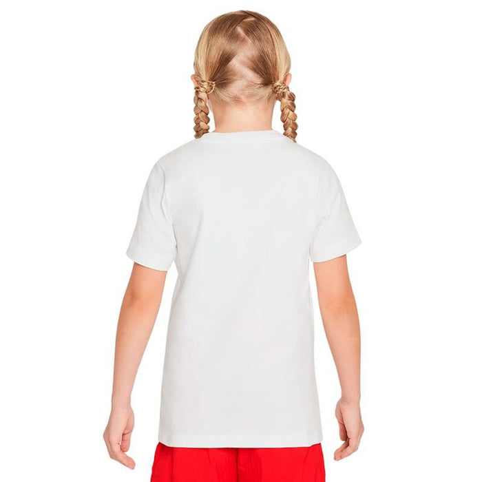Детски Тениска с къс ръкав Nike Sportswear Big Бял