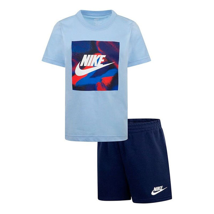 Спортен Комплект за Деца Nike Nkn Club Express Ss Tee Син