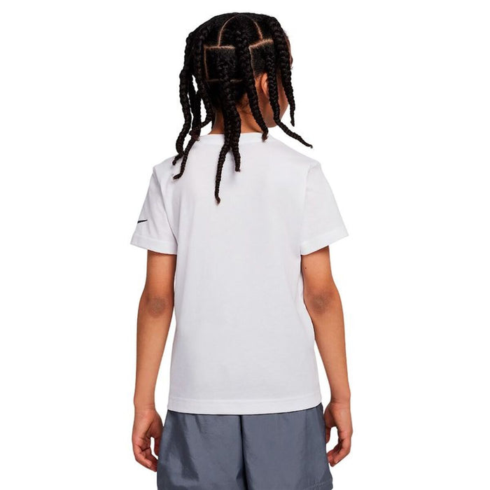 Детски Тениска с къс ръкав Nike Sportswear Swoosh Бял