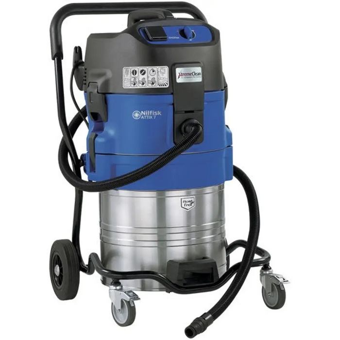 Nilfisk ATTIX 761-21 XC Черен Син Неръждаема стомана 70 L