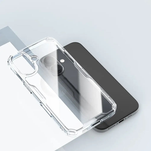 Nillkin Nature Pro Case за iPhone 16 - прозрачен и бял