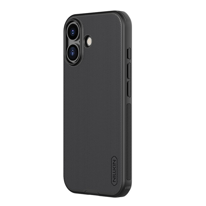 Магнитен калъф Nillkin Super Frosted Shield Pro, съвместим с MagSafe за iPhone 17 - черен