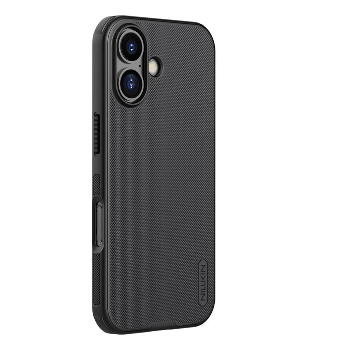 Магнитен калъф Nillkin Super Frosted Shield Pro, съвместим с MagSafe за iPhone 17 - черен