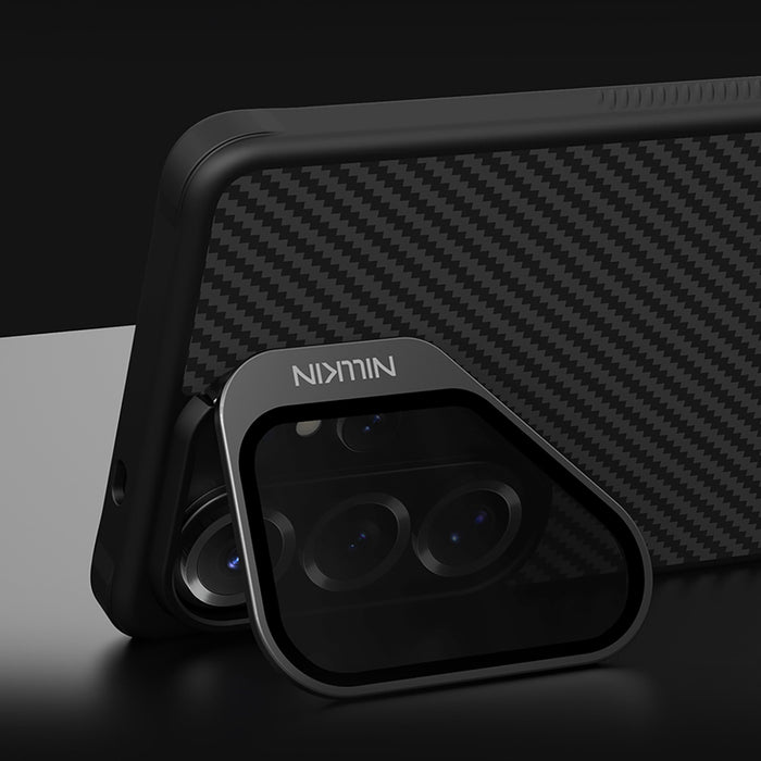 Nillkin CarboProp Магнитен Кейс с Калъф за Камера и Поставка, Съвместим с MagSafe за Samsung S26 Ultra - Черен