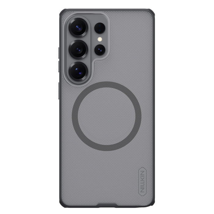Nillkin Super Frosted Shield Pro Магнитен Калъф, Съвместим с MagSafe за Samsung Galaxy S26 Ultra - Прозрачен Черен